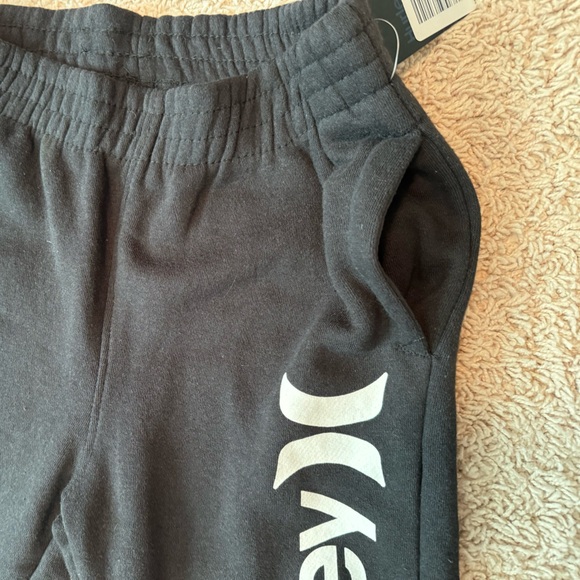 NWT Boys black Hurley jogger sweatpants, size Medium 10-12 - Picture 4 of 6